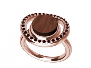 ring with gems and other 3D Print Model