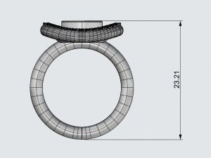 ring with gems and other 3D Print Model