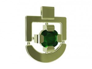pendant with gem 3D 打印模型