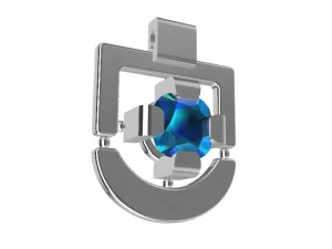 pendant with gem 3D Print Model