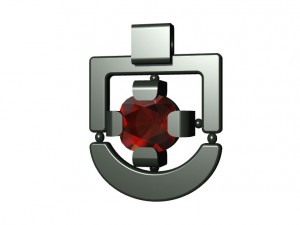 pendant with gem 3D 打印模型