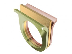 tricolor ring Modelo de Impressão 3D