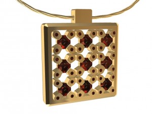 pendant with gems 3D Print Model
