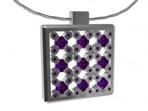 pendant with gems 3D Print Model