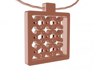 pendant with gems 3D Print Model