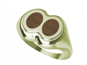 ring with wood 3D 打印模型
