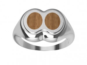ring with wood 3D 打印模型