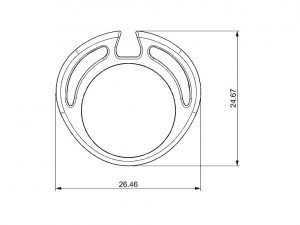 ring with gem 3Dプリントモデル