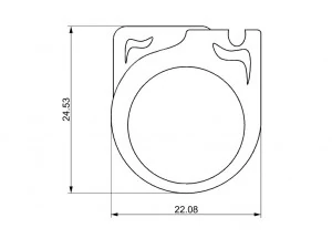 bicolor ring with gem 3D Print Model