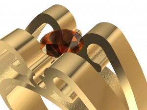 special ring with gem 3D Print Model