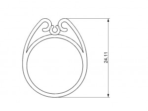 special ring with gem 3D printmodel