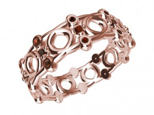 a different ring with gems 3D 프린트 모델