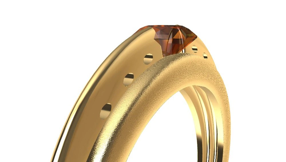 a different ring with gem 3D Print Model .c4d .max .obj .3ds .fbx .stl .blend 
