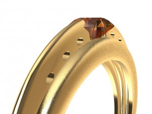 a different ring with gem 3D Print Model