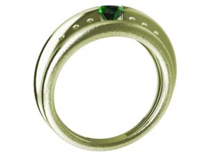 a different ring with gem 3D Print Model