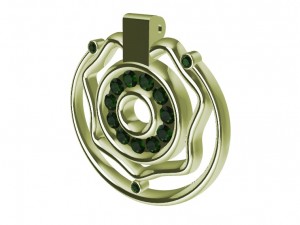 pendant with gems 3D Print Model