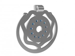 pendant with gems 3D Print Model