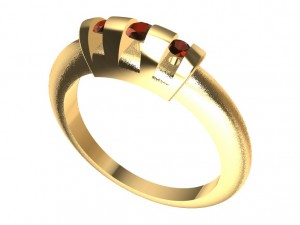a different ring with gems 3D Print Model