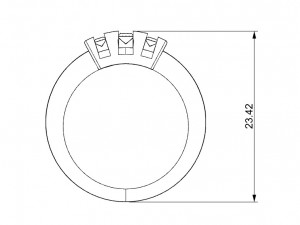 a different ring with gems 3D 打印模型