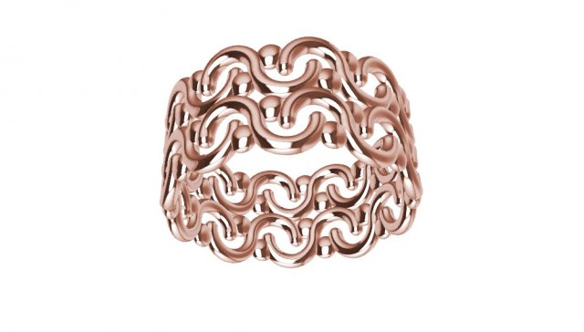 a different ring 3D Print Model .c4d .max .obj .3ds .fbx .stl .blend 