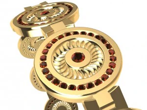 gelang berbeda dengan permata Model Cetak 3D