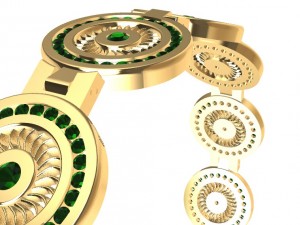 a different bracelet with gems Modello di stampa 3D