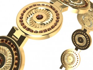 a different bracelet with gems Modello di stampa 3D