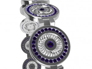 a different bracelet with gems Modello di stampa 3D