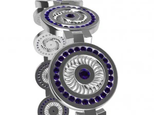 a different bracelet with gems 3D Print Model
