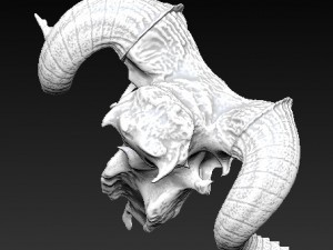 ram skull Modèle 3D