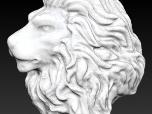 lion head 3D 프린트 모델