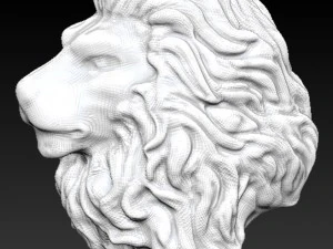 사자 머리 3D 프린트 모델