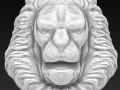 Lion head door knocker 3D Model