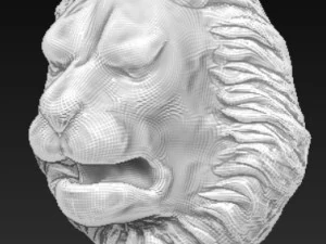lion head door knocker 3D Print Model
