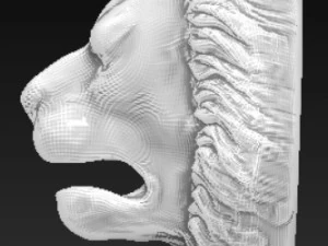 lion head door knocker 3D Print Model