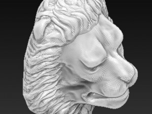 lion head door knocker Modelo de Impressão 3D