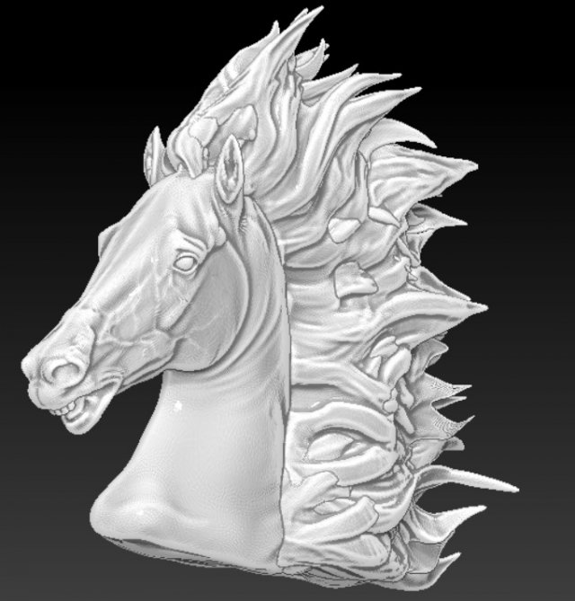 horse agony 3D-printmodel .c4d .max .obj .3ds .fbx .stl .blend 