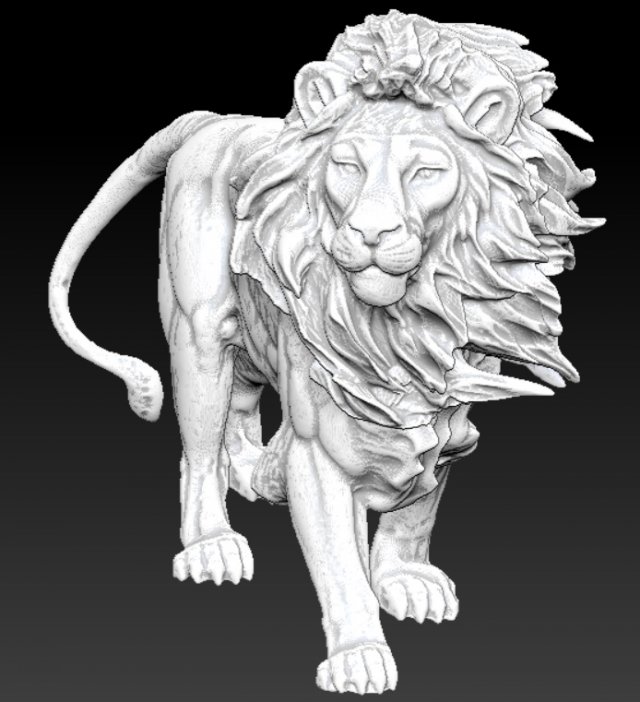king lion statue 3D 打印模型 .c4d .max .obj .3ds .fbx .stl .blend 