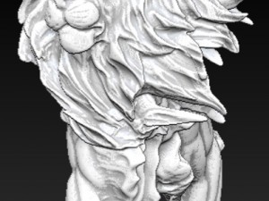 king lion statue 3D 打印模型