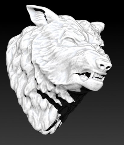 wild dog wolf 3D Print Model .c4d .max .obj .3ds .fbx .lwo .lw .lws