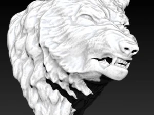 lobo perro salvaje Modelo de impresión 3D