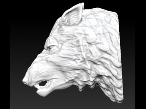 wild dog wolf 3D-printmodel