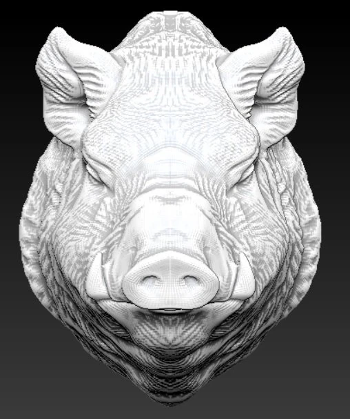 wild boar pig 3D Print Model .c4d .max .obj .3ds .fbx .stl .blend