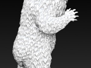 angry grizzly bear 3Dプリントモデル