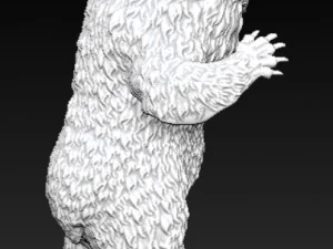 angry grizzly bear 3D Print Model
