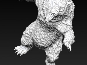 angry grizzly bear 3Dプリントモデル