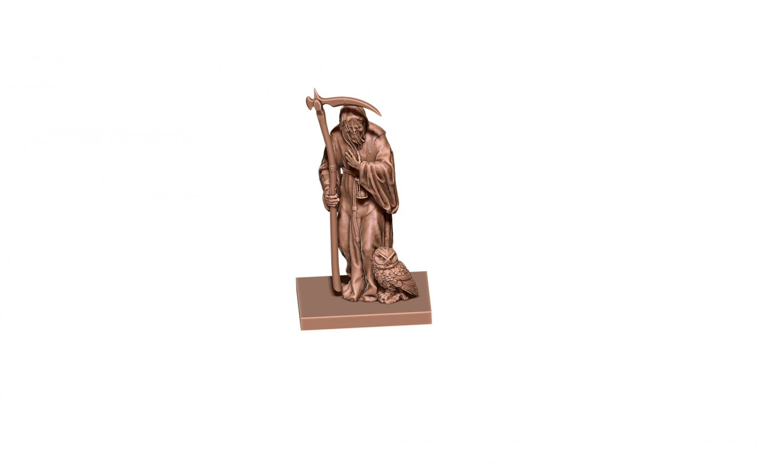 SANTA MUERTE 3D Print Model .c4d .max .obj .3ds .fbx .stl .blend 