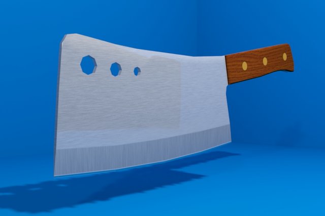 meat cleaver 3Dモデル .c4d .max .obj .3ds .fbx .stl .blend 