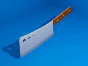 고기 식칼 3D 모델
