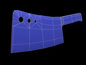 고기 식칼 3D 모델